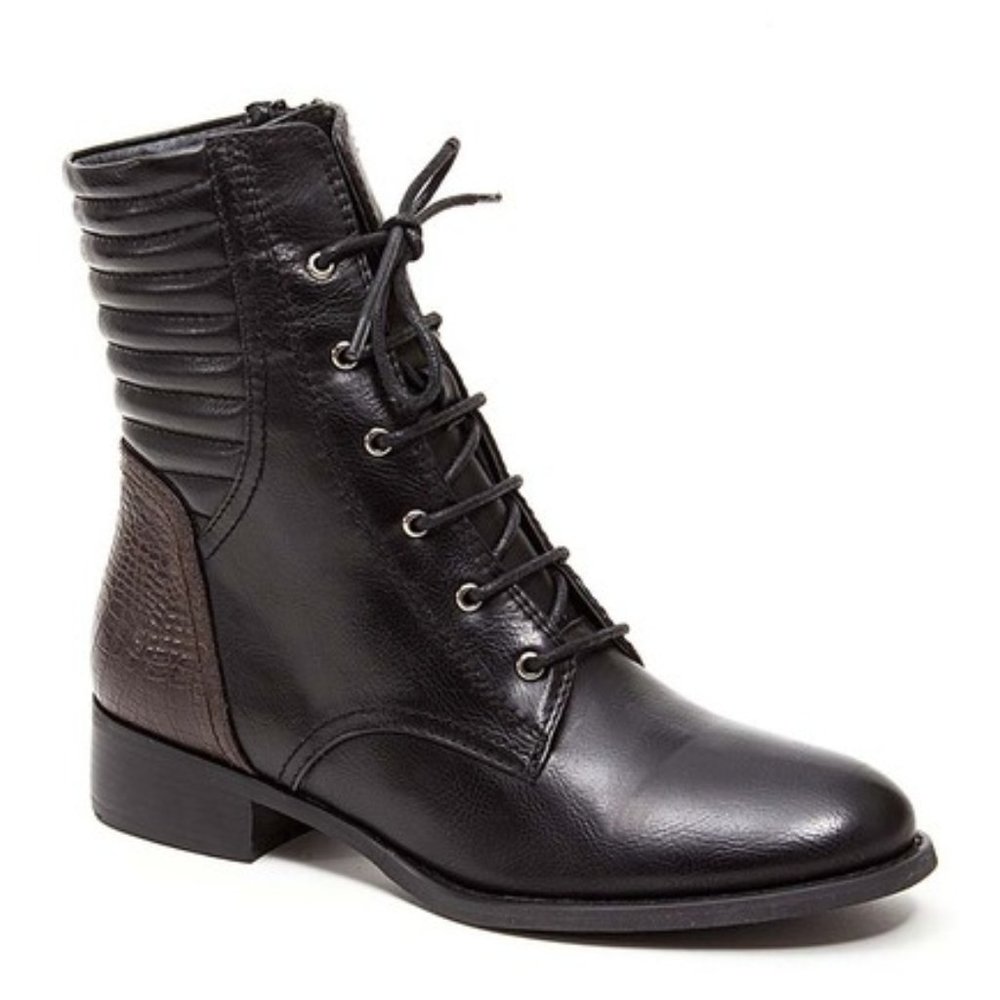 French Blu Obsession Lace-Up Boot - Sz 10 (40) NEW